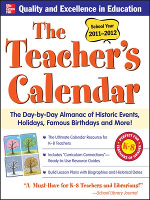cover image of The Teachers Calendar 2011-2012
